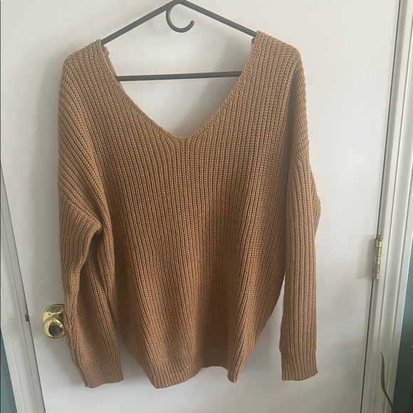 Cozy Tan Sweater - Picture 1 of 3
